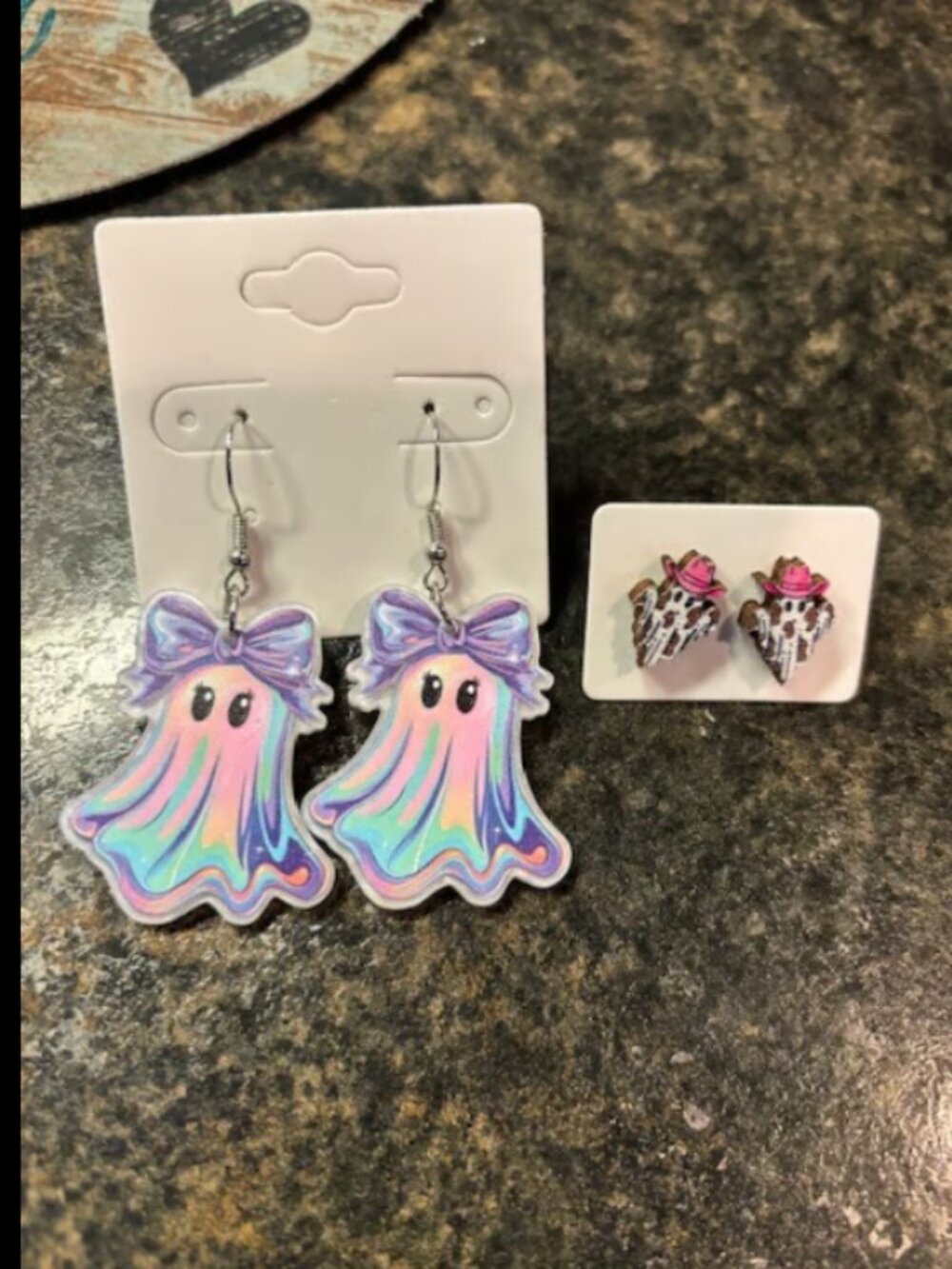 Ghost earrings- set of 2